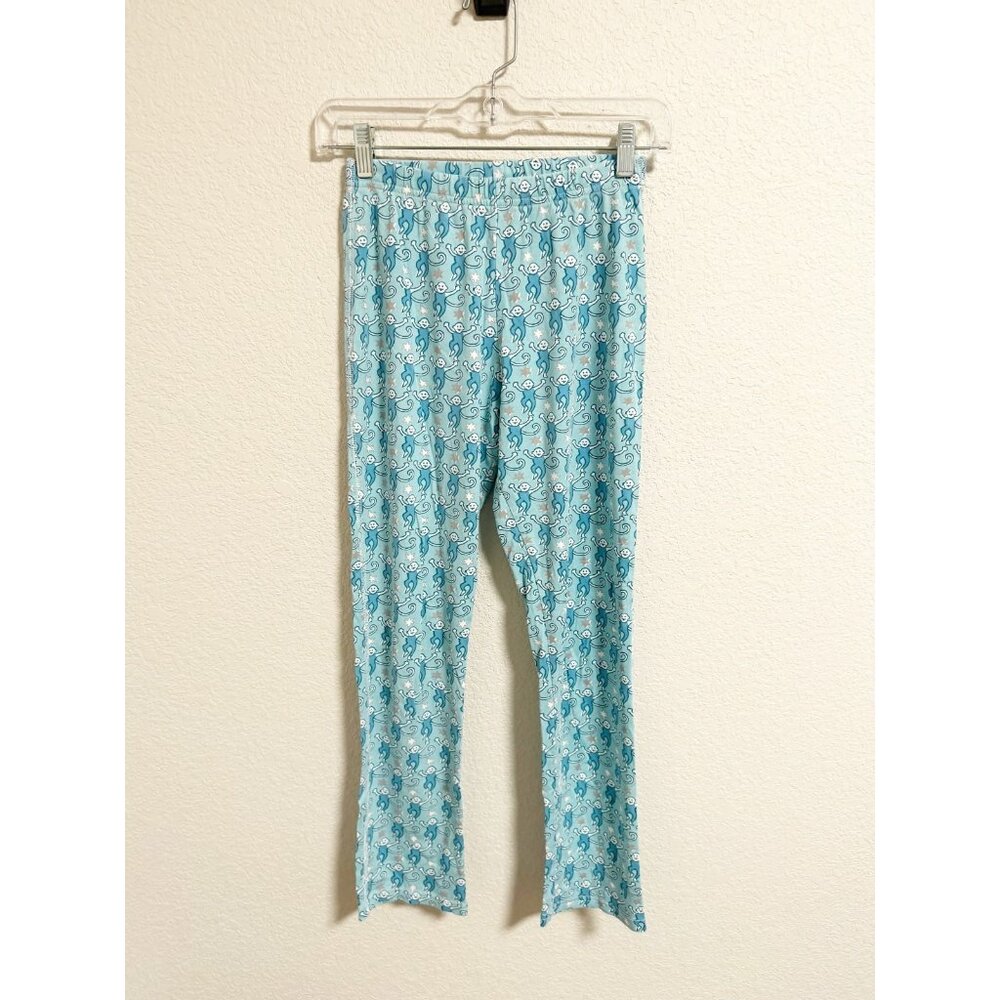 Roller Rabbit Womens Star Monkey Pajama Pants Hanukkah Holiday Blue‎ Size XS
